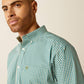 Ariat Men's Teal Wrinkle Free Gus Classic Fit Shirt