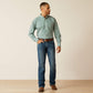 Ariat Men's Teal Wrinkle Free Gus Classic Fit Shirt