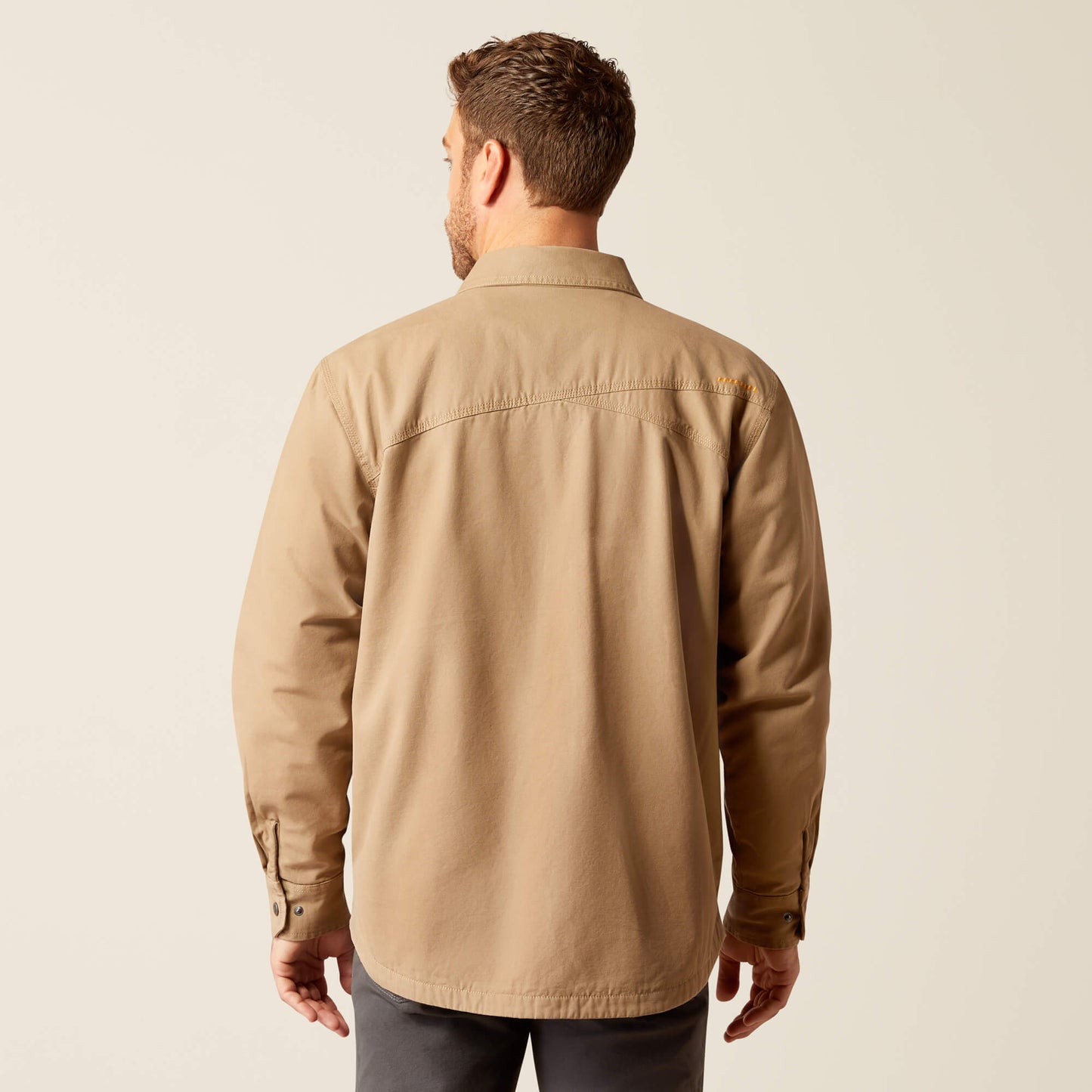 Ariat Men's Khaki Rebar Canvas Shirt Jacket