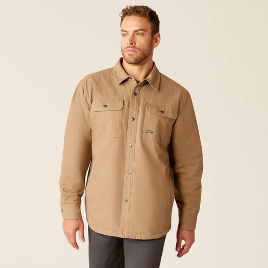 Ariat Men's Khaki Rebar Canvas Shirt Jacket