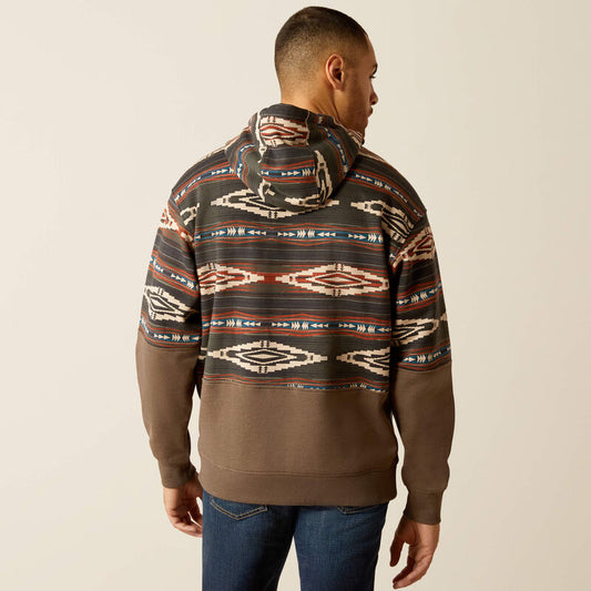 Ariat Men's Brindle Color Block Hoodie