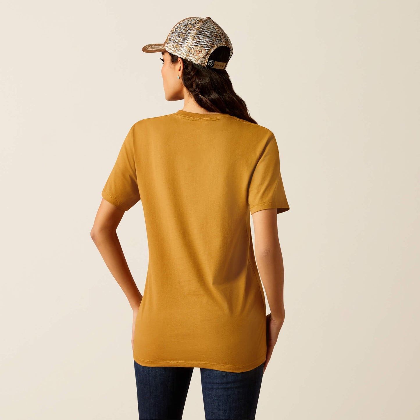 Ariat Women's Harvest Gold Longhorn Brand Tee