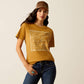 Ariat Women's Harvest Gold Longhorn Brand Tee