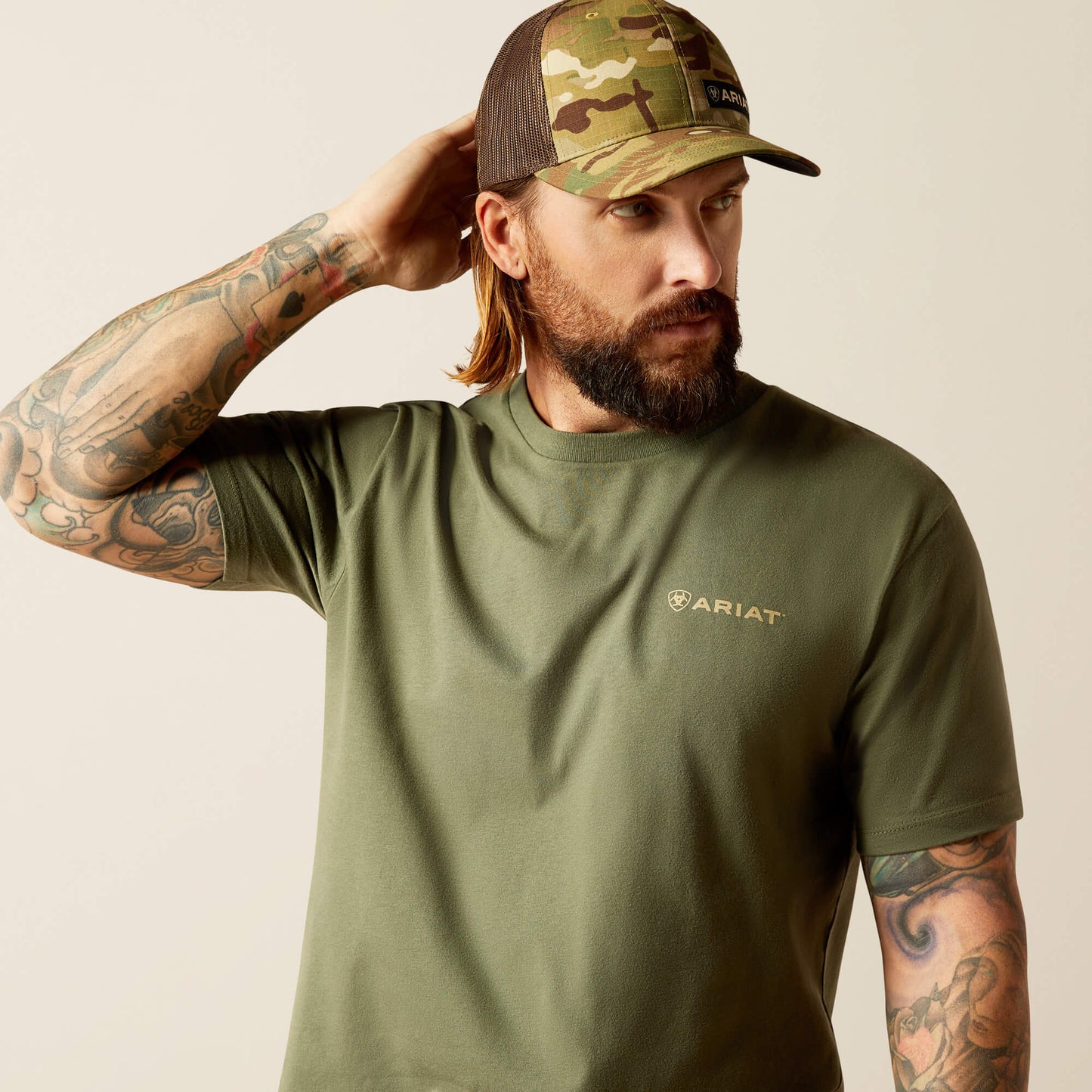 Ariat Men's Surplus Green Duck Tee