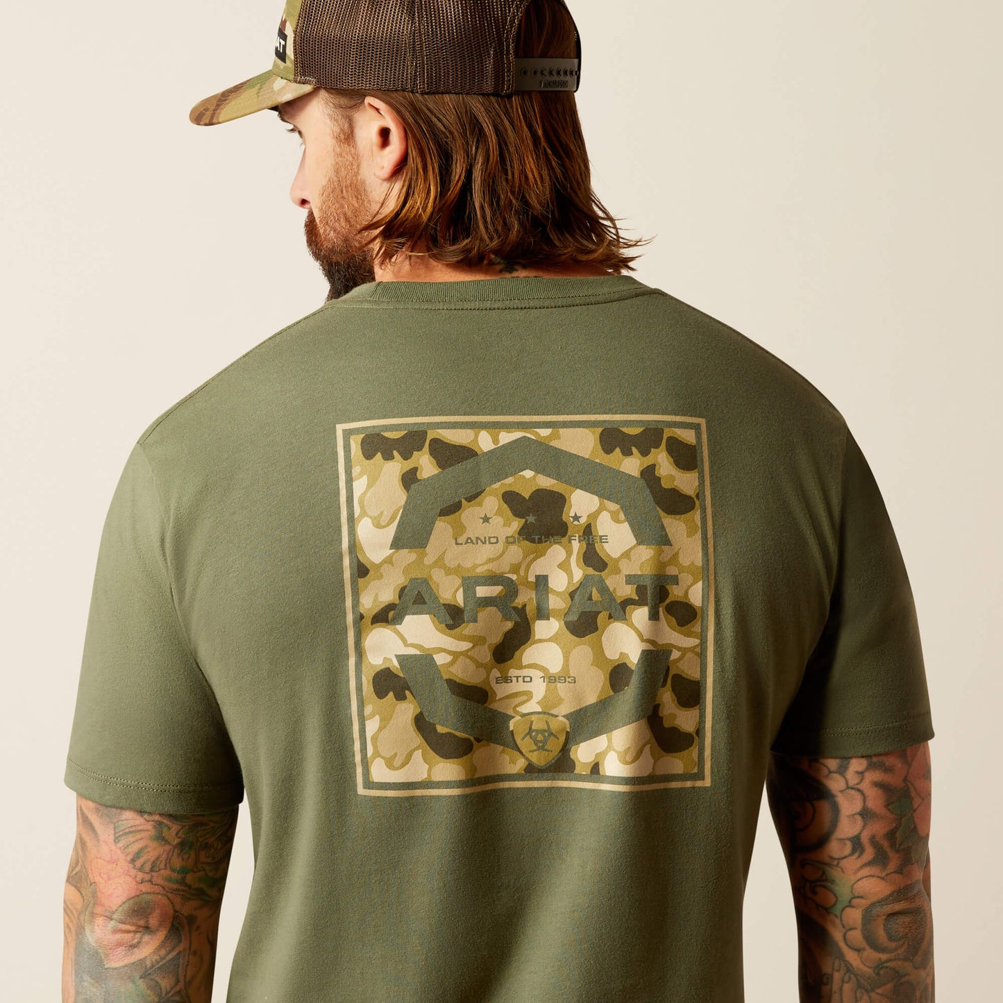 Ariat Men's Surplus Green Duck Tee