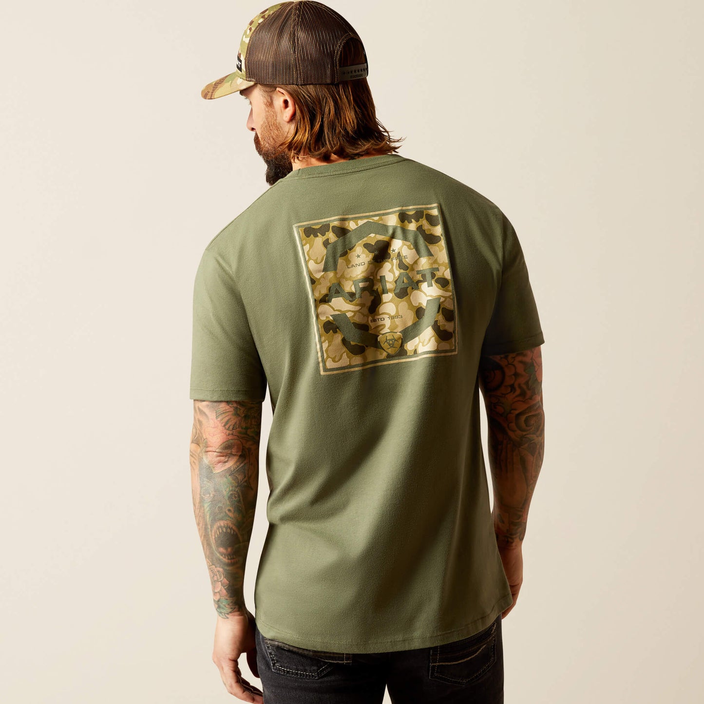 Ariat Men's Surplus Green Duck Tee