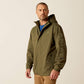 Ariat Rebar Stormshell Logo Waterproof Jacket in Beetle/Deep Lichen