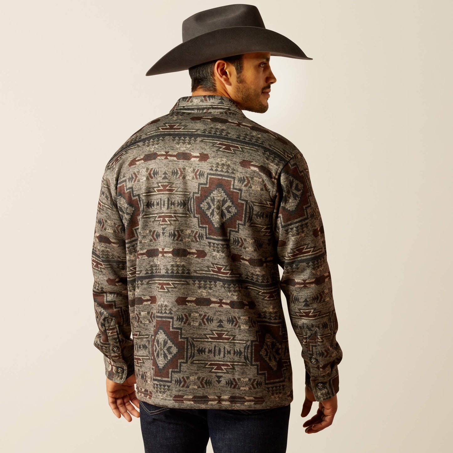 Ariat Men's Caldwell Brindle Printed Shirt Jacket