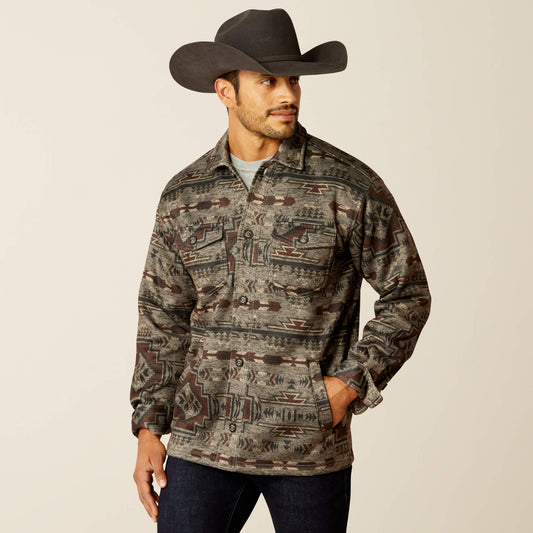 Ariat Men's Caldwell Brindle Printed Shirt Jacket