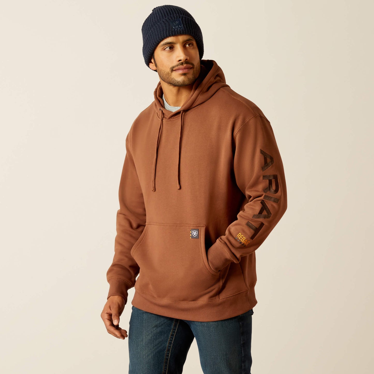 Ariat Men's Rebar Coffee Bean Graphic Hoodie