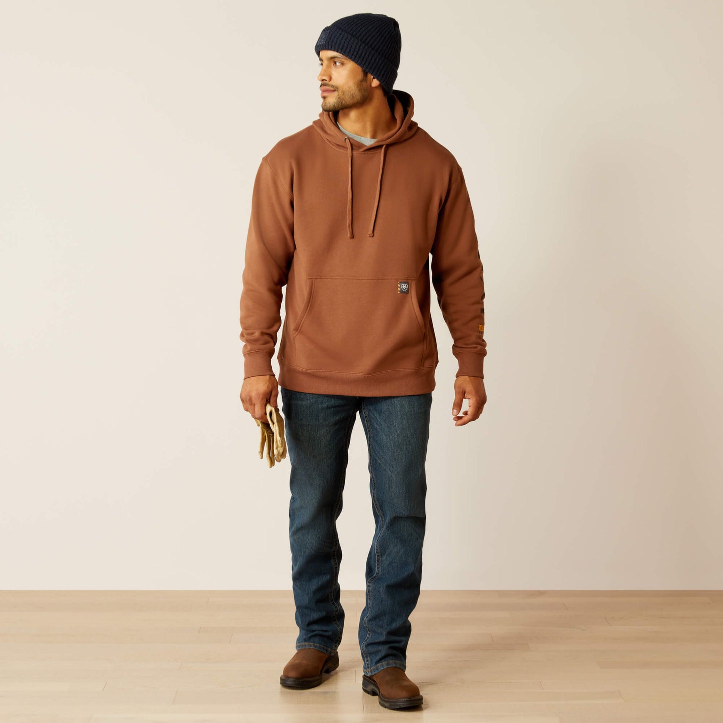 Ariat Men's Rebar Coffee Bean Graphic Hoodie