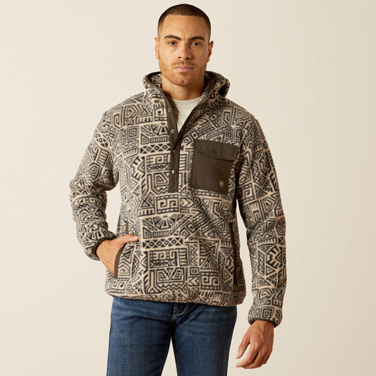 Ariat Light Brindle Polar Bear Fleece Hoodie