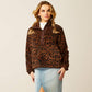 Ariat Women's Berber Lila Leopard Snap Front Sweatshirt