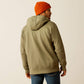 Ariat Men's Rebar Workman 1/4 Zip Hoodie in Deep Lichen