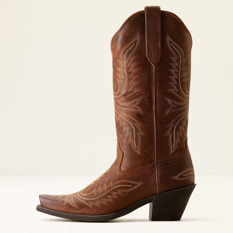 Round Up Collins D Toe Western Boot in Rafter Tan