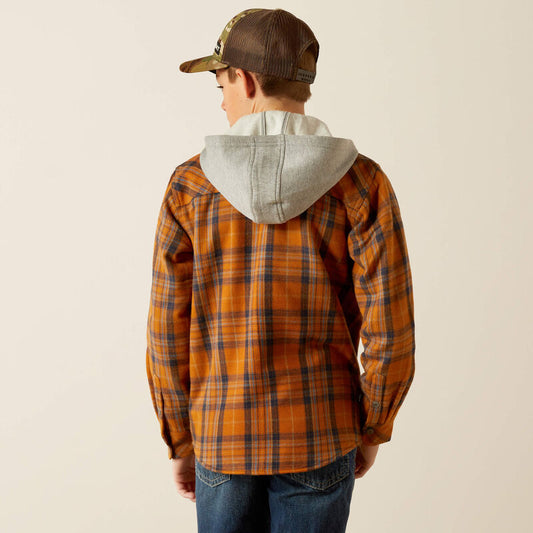 Ariat Boy's Harvey Roasted Pecan Retro Shirt Jacket