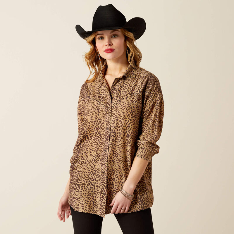 Ariat Women's Relaxed Leopard Shirt