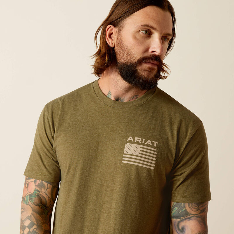 Ariat Military Heather Freedom Tee