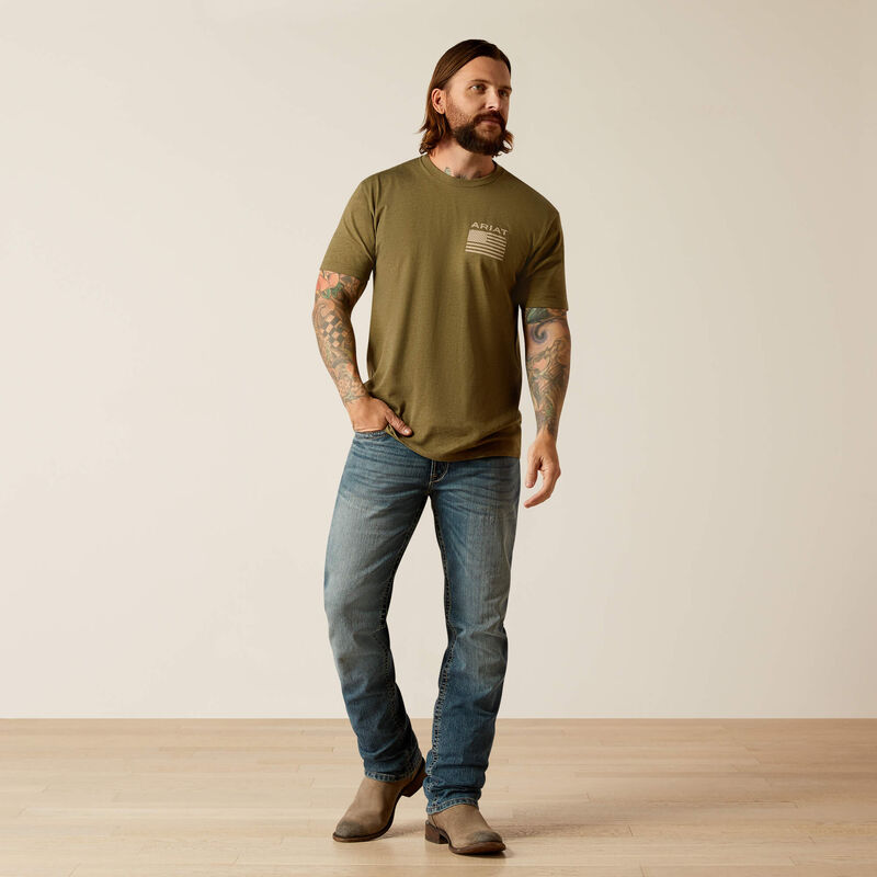 Ariat Military Heather Freedom Tee