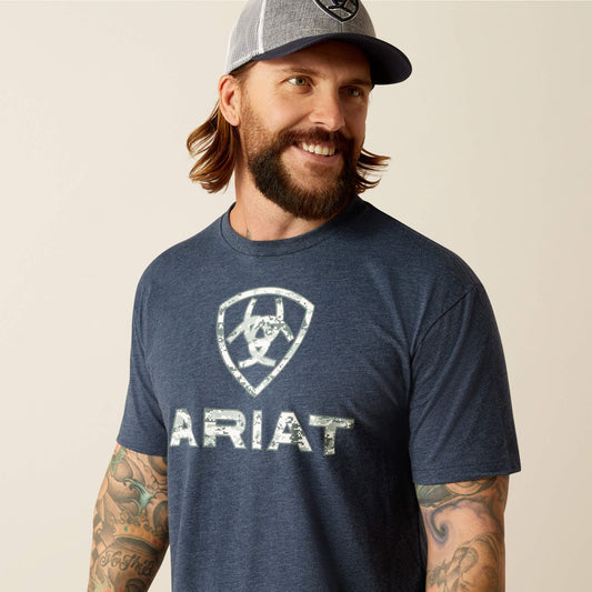 Ariat Men's Liberty USA Digi Camo Navy Tee