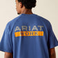 Ariat Rebar Cotton Strong Logo T-Shirt in Metal Blue