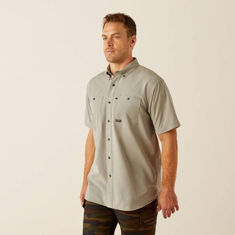 Ariat Rebar Made Tough 360 Airflow Work Shirt in Wild Dove