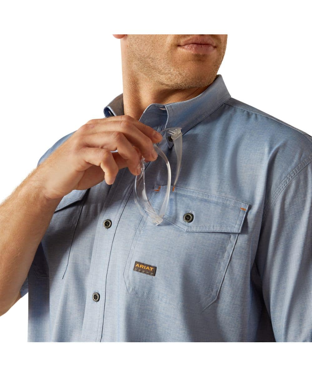 Ariat Rebar VentTEK Blue Work Shirt