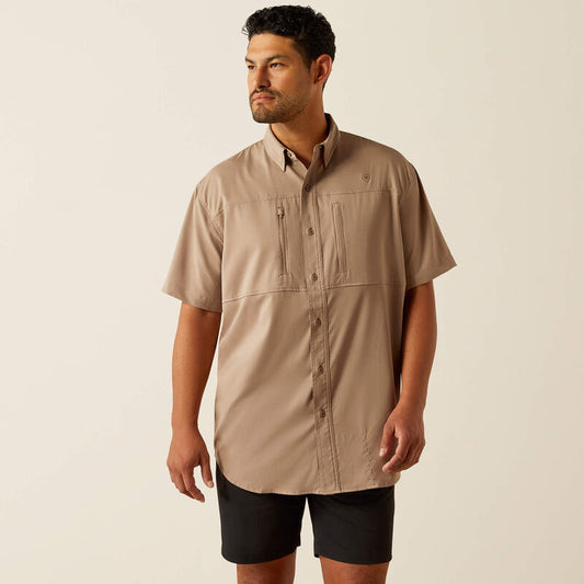 Ariat VentTEK Classic Fit Shirt in Taupe