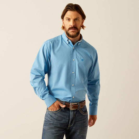 Ariat Wrinkle Free Blue Classic Fit Shirt