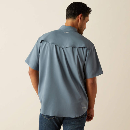 Ariat Western VentTEK Classic Fit Shirt in Newsboy Blue