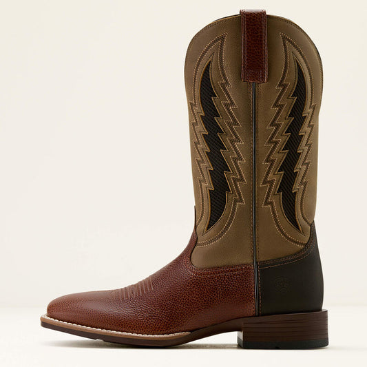 Ariat Dakota VentTEK Cowboy Boot in Beasty Brown and Brown Bomber