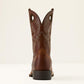 Ariat Sport Rodeo Aged Tan Elephant Print Cowboy Boot