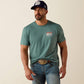 Ariat Hidden Valley Flag Classic Fit T-Shirt in Silver Pine