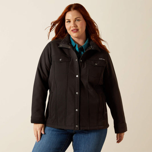 Ariat Berber Back Softshell Jacket in Black