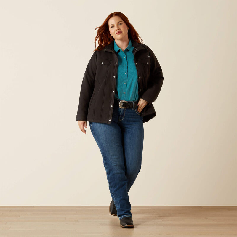 Ariat Berber Back Softshell Jacket in Black