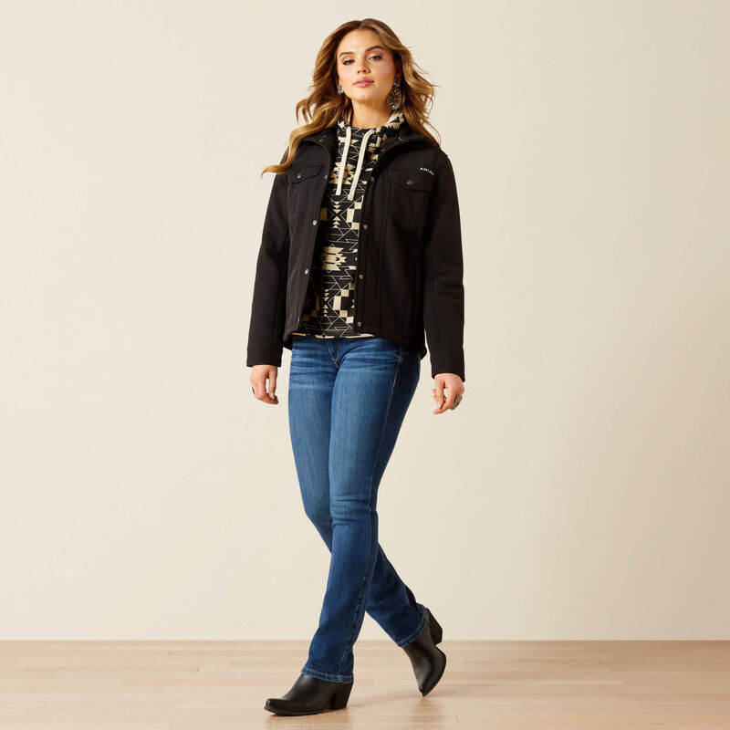 Ariat Berber Back Softshell Jacket in Black