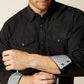 Ariat Wrinkle Free Refined Slub Classic Fit Shirt in Black