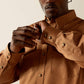Ariat Solid Twill Classic Fit Shirt in Tan