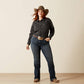Ariat Kirby Stretch Shirt in Black Boot Stich