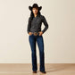 Ariat Kirby Stretch Shirt in Black Boot Stich