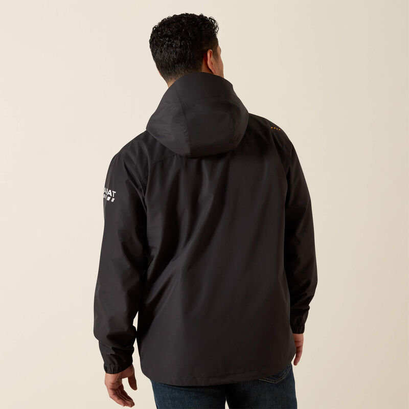 Ariat Rebar Stormshell Lightweight Waterproof Jacket in Black