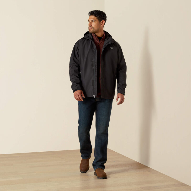 Ariat Rebar Stormshell Lightweight Waterproof Jacket in Black