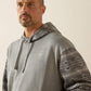 Ariat Southwestern Color Block Hoodie in Gray Geo Serape