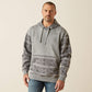Ariat Southwestern Color Block Hoodie in Gray Geo Serape