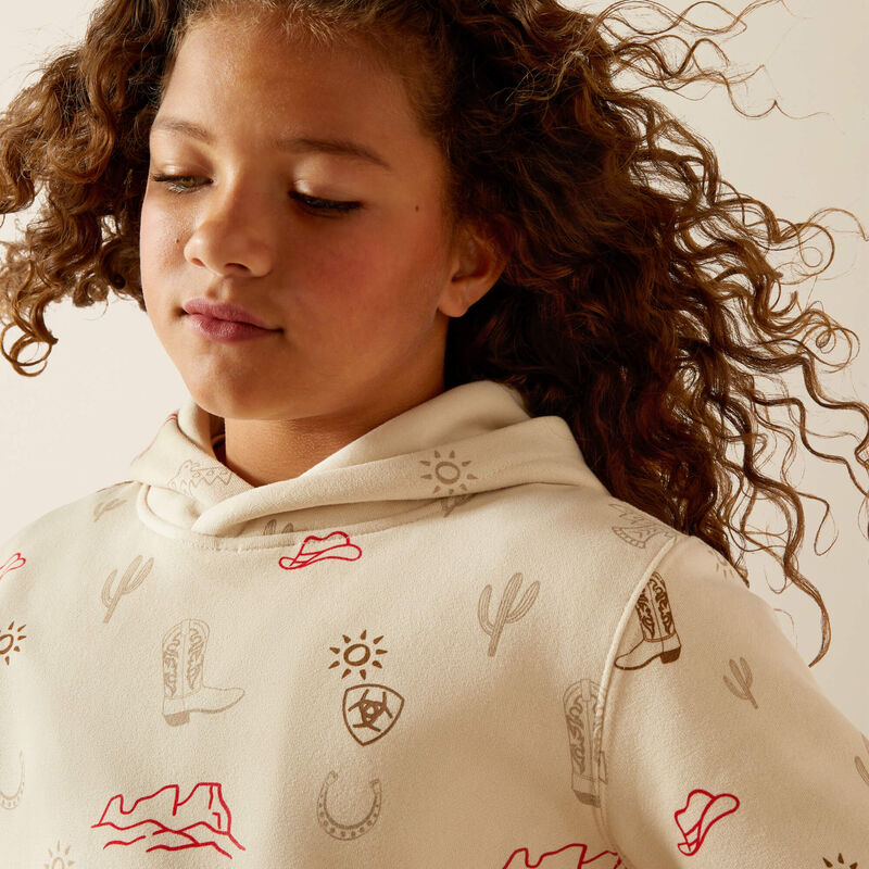 Ariat Western Stamps Hoodie in Layla Print