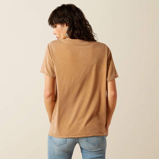 Ariat Buckaroo T-Shirt in Toasted Coconut Mineral Wash