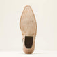 Ariat Jade X Toe Western Boot in Distressed Crema Croc Print