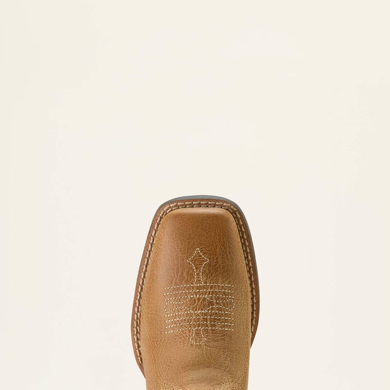 Ariat Toddler Tombstone Wide Square Toe Western Boot in Cottage/ Rosebud