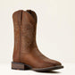 Ariat Western Big Rig Wide Square Toe Cowboy Boot in Distressed Brown