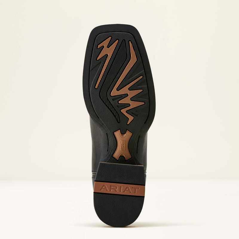 Ariat Olena Wide Square Toe Western Boot in Obsidian